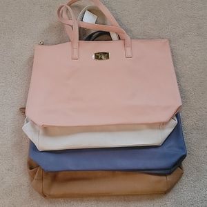 Set of 4 LEATHER Totes